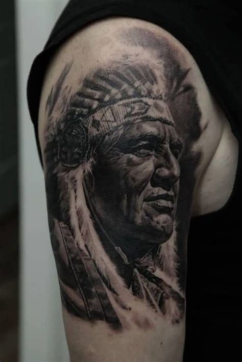 native american shoulder tattoo|More.